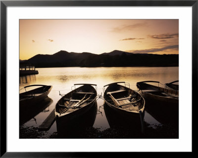 Sunset At Derwent Water, Keswick, Lake District, Cumbria, England, United Kingdom by Roy Rainford Pricing Limited Edition Print image