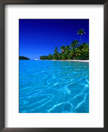 Tropical Lagoon Waters, Aitutaki, Southern Group, Cook Islands by Peter Hendrie Pricing Limited Edition Print image