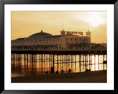 Brighton Pier At Sunset, Brighton, East Sussex, England, United Kingdom by Lee Frost Pricing Limited Edition Print image
