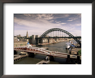 Bridges Across The River Tyne, Newcastle-Upon-Tyne, Tyne And Wear, England, United Kingdom by Michael Busselle Pricing Limited Edition Print image