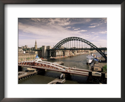 Bridges Across The River Tyne, Newcastle-Upon-Tyne, Tyne And Wear, England, United Kingdom by Michael Busselle Pricing Limited Edition Print image