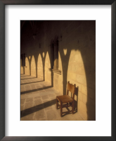 Bellver Castle Chair And Arches, Palma De Mallorca, Balearics, Spain by Walter Bibikow Pricing Limited Edition Print image