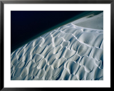 Aerial View Of Dunes On Lagoon Shore, Scammons Lagoon, Baja California Sur, Mexico by Jim Wark Pricing Limited Edition Print image