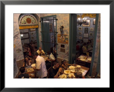 La Bodeguita Del Medio Restaurant, With Signed Walls And People Eating Habana Vieja, Cuba by Eitan Simanor Pricing Limited Edition Print image