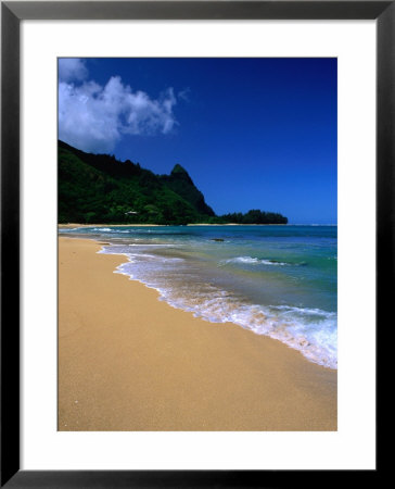 The Golden Sand On Haena Beach, Haena, Kauai, Hawaii, Usa by Ann Cecil Pricing Limited Edition Print image