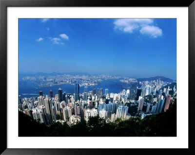 Majestic Hong Kong Harbor From Victoria Peak, Hong Kong, China by Bill Bachmann Pricing Limited Edition Print image