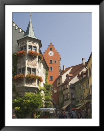 Street Scene With Gate Tower, Meersburg, Baden-Wurttemberg, Lake Constance, Germany by James Emmerson Pricing Limited Edition Print image