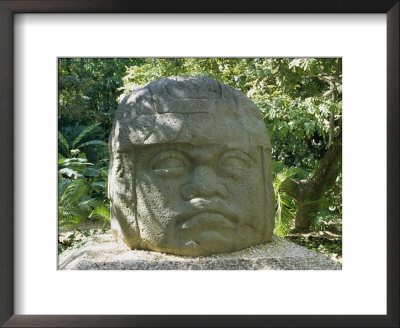 Olmec Stone Head At Parque-Museo La Venta, Villahermosa, Tabasco, Mexico, North America by Richard Nebesky Pricing Limited Edition Print image