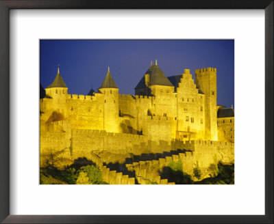 La Cite, Medieval Fortified Town, Carcassone, Aude, Languedoc-Roussillon, France by David Hughes Pricing Limited Edition Print image
