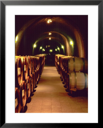 Wine Cave At The Pine Ridge Winery On The Silverado Trail, Napa Valley, California, Usa by John Alves Pricing Limited Edition Print image