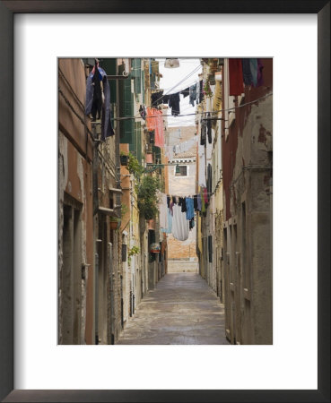 Washing Out To Dry, Back Lane Off Garibaldi Street, Venice, Veneto, Italy by James Emmerson Pricing Limited Edition Print image