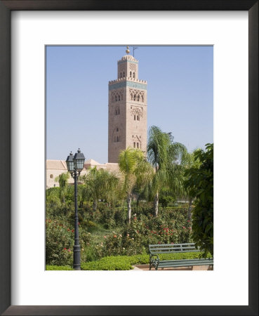 Koutoubia Minaret (Booksellers Mosque), Marrakech, Morocco, North Africa, Africa by Ethel Davies Pricing Limited Edition Print image