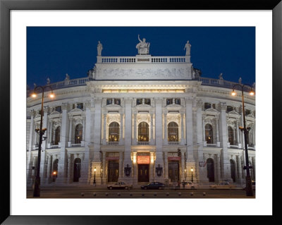 Hofburgtheatre At Night, Vienna, Austria by Charles Bowman Pricing Limited Edition Print image