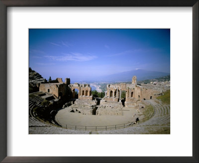 Taormina, Island Of Sicily, Italy, Mediterranean by Oliviero Olivieri Pricing Limited Edition Print image