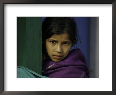Young Girl's Face, Nepal by David D'angelo Pricing Limited Edition Print image