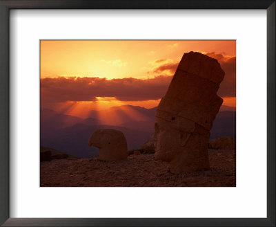 Sunset, Temple Of King Antichus, Turkey by Michele Burgess Pricing Limited Edition Print image
