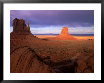 Late Afternoon Light Colors The Rock Formations, Monument Valley, Utah, Usa by Janis Miglavs Pricing Limited Edition Print image