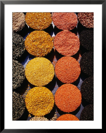 Pulses And Grains At Azadpur Market, Delhi, India by Richard I'anson Pricing Limited Edition Print image