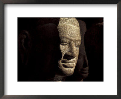 Ancient Stone Sculptures, Angkor Wat, Cambodia by Keren Su Pricing Limited Edition Print image