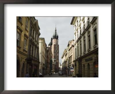 Old Town And 14Th Century St. Mary's Church, Krakow (Cracow), Poland by Christian Kober Pricing Limited Edition Print image