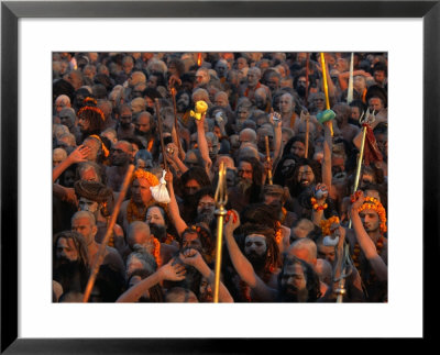 Naga Sadhus At Maha Kumbh Mela Festival, Allahabad, India by Anders Blomqvist Pricing Limited Edition Print image