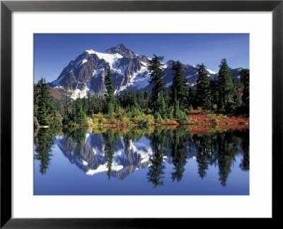 Mount Shuksan At Picture Lake, Heather Meadows, Washington, Usa by Jamie & Judy Wild Pricing Limited Edition Print image