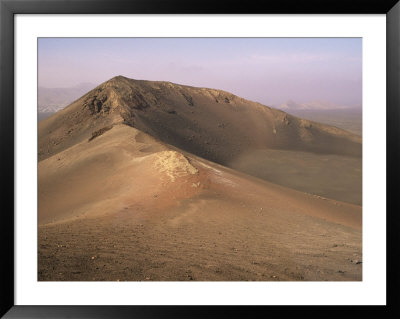 Orange Volcano Crater, Timanfaya National Park (Fire Mountains), Lanzarote, Canary Islands, Spain by Ken Gillham Pricing Limited Edition Print image