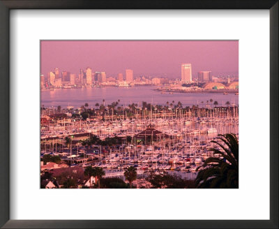 Downtown Skyline At Sunset, San Diego, California by John Elk Iii Pricing Limited Edition Print image