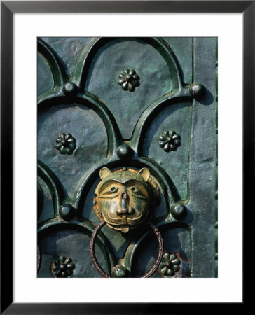 Detail Of Central Doorway At St. Mark's Basilica, Venice, Veneto, Italy by Roberto Gerometta Pricing Limited Edition Print image