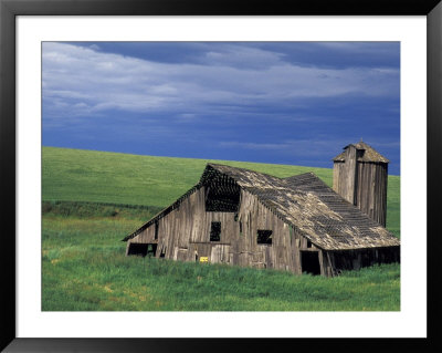 Wooden Barn And Silo, Lewiston, Idaho by Darrell Gulin Pricing Limited Edition Print image