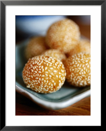 Sticky Rice Balls Rolled In Sesame, Zhenjiang, Jiangsu, China by Greg Elms Pricing Limited Edition Print image