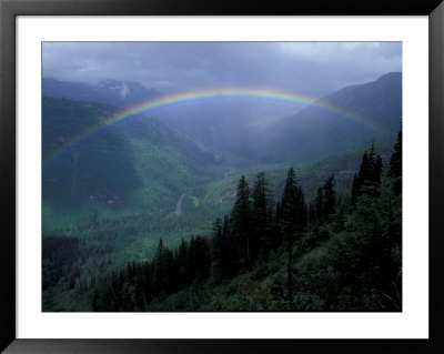 Rainbow From Going To The Sun Road, Glacier National Park, Montana, Usa by Jamie & Judy Wild Pricing Limited Edition Print image
