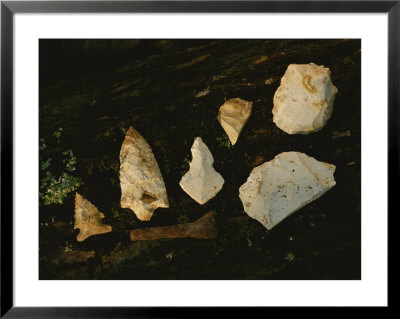Arrowheads Near The Pre-Clovis Topper Archeological Site by Kenneth Garrett Pricing Limited Edition Print image