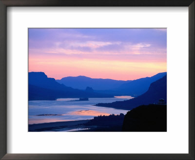 Sunrise Over Columbia River Gorge And Vista House Monument, Columbia River Gorge, Usa by Ryan Fox Pricing Limited Edition Print image