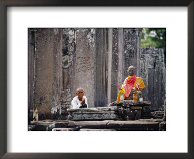 Offerings Made To Buddha At Angkor Wat by Steve Raymer Pricing Limited Edition Print image