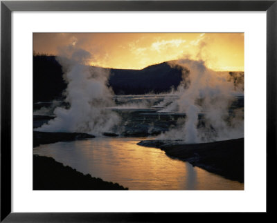 Geyser Basin At Twilight by Randy Olson Pricing Limited Edition Print image