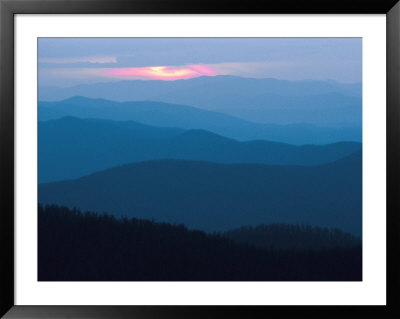 Twilight Covers The Ridges Of The Blue Ridge Mountains by Raymond Gehman Pricing Limited Edition Print image