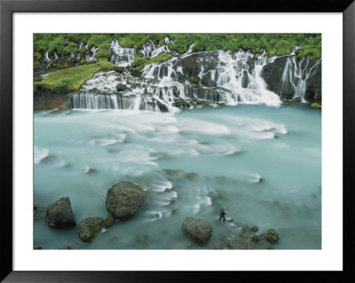 In Search Of Wild Salmon, This Fisherman Casts Into A Healthy Stream by Paul Nicklen Pricing Limited Edition Print image