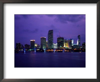 Twilight View Of The Miami Skyline by Richard Nowitz Pricing Limited Edition Print image