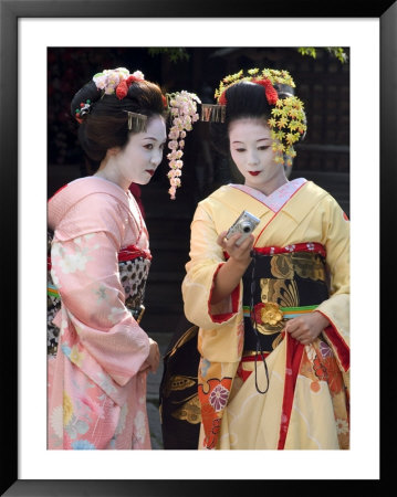 Geisha, Maiko (Trainee Geisha) In Gion, Kyoto City, Honshu, Japan by Christian Kober Pricing Limited Edition Print image