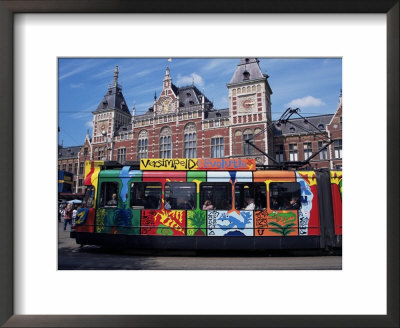 Central Station And Tram Terminus, Amsterdam, Holland by Michael Jenner Pricing Limited Edition Print image