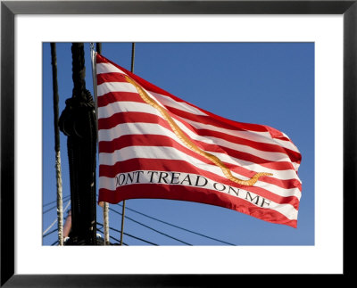 Don't Tread On Me Flag On Uss Constitution, Boston, Massachusetts by Tim Laman Pricing Limited Edition Print image