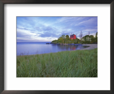 Lighthouse At Marquette, Michigan, Usa by Chuck Haney Pricing Limited Edition Print image