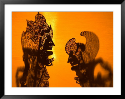 Theatre Display Of Balinese Shadow Puppets Or Wayang, Ubud, Bali, Indonesia by Philip Kramer Pricing Limited Edition Print image