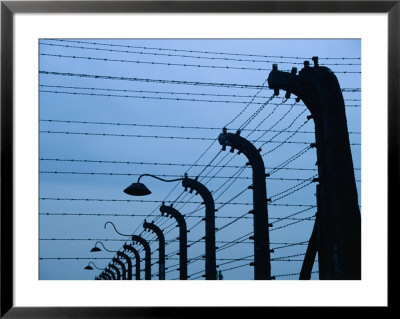 Barbed Wire Electric Fence At Auschwitz-Birkenau Concentration Camp, Oswiecim, Malopolskie, Poland by Krzysztof Dydynski Pricing Limited Edition Print image