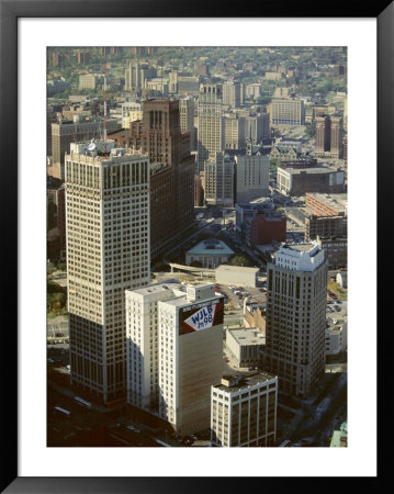 Tower Blocks, Downtown, Detroit, Michigan, United States Of America (Usa), North America by Robert Francis Pricing Limited Edition Print image
