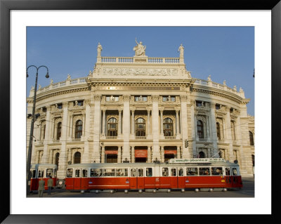 Hofburgtheatre With Tram, Vienna, Austria by Charles Bowman Pricing Limited Edition Print image