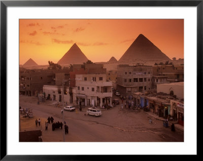 City Scenic With Pyramids, Giza Plateau, Egypt by Kenneth Garrett Pricing Limited Edition Print image