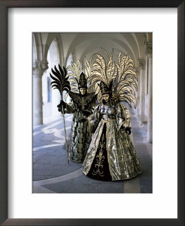 Carnival Costumes, Venice, Veneto, Italy by Simon Harris Pricing Limited Edition Print image