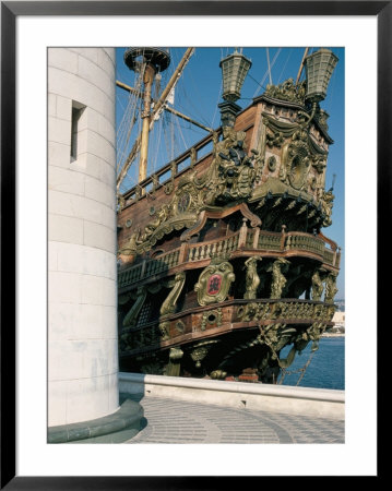 Ship Used In The Film 'Pirates', Cannes, Alpes Maritimes, Cote D'azur, Provence, France by Bruno Barbier Pricing Limited Edition Print image